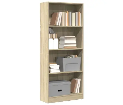 Raamatualus, Sonoma Tamm, 60X24X143 cm Tehispuit