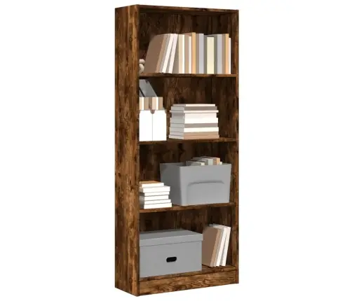 Raamaturiiul, Suitsutatud Tamm, 60X24X143 cm Tehispuit