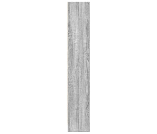 Grāmatu Plaukts, Pelēka Koka, 60X24X143 Cm, Inženierijas Koks Vidaxl