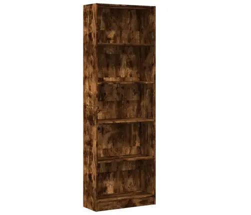 Raamaturiiul, Suitsutatud Tamm, 60X24X176 cm Tehispuit