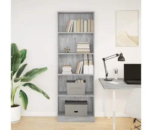 Raamaturiiul, Hall Sonoma Tamm, 60X24X176 cm Tehispuit