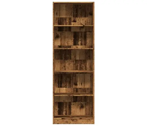 Knygų Spinta, Sendintos Medienos, 60X24X176cm Apdirbta Mediena