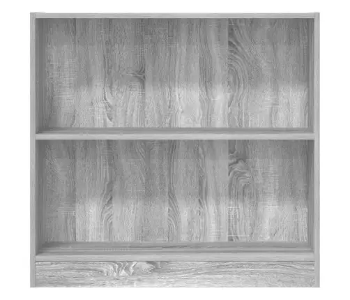 Grāmatu Plaukts, Pelēka Koka, 80X24X76 Cm, Inženierijas Koks Vidaxl