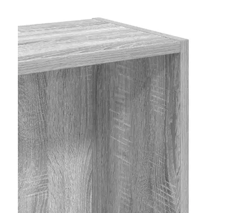 Grāmatu Plaukts, Pelēka Koka, 80X24X76 Cm, Inženierijas Koks Vidaxl