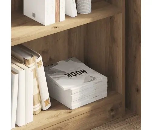 Knygų Spinta, Artisano Ąžuolo, 80X24X76cm Apdirbta Mediena