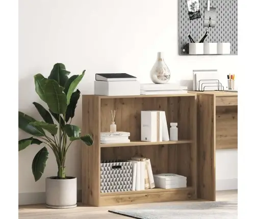 Knygų Spinta, Artisano Ąžuolo, 80X24X76cm Apdirbta Mediena