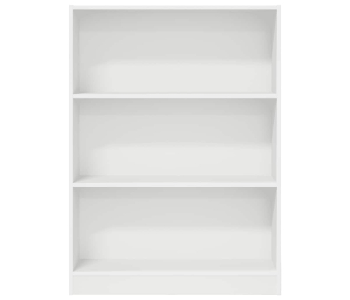 Grāmatu Plaukts, Balts, 80X24X109 Cm, Inženierijas Koks Vidaxl