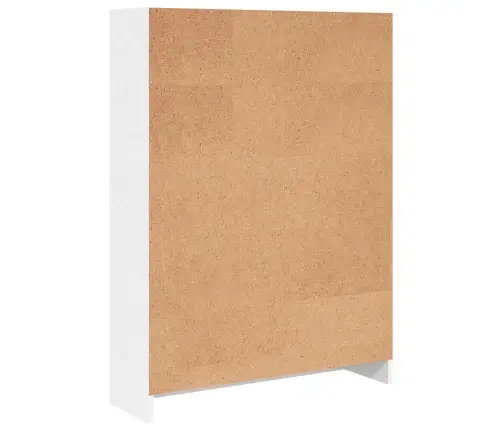 Raamaturiiul, Valge, 80X24X109 cm Tehispuit