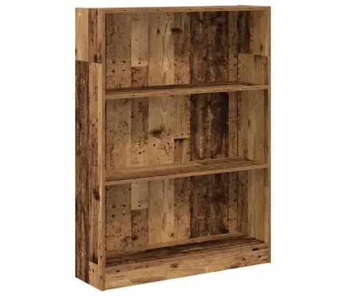 Grāmatu Plaukts, Veca Koka, 80X24X109 Cm, Inženierijas Koks Vidaxl