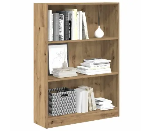 Knygų Spinta, Artisano Ąžuolo, 80X24X109cm Apdirbta Mediena