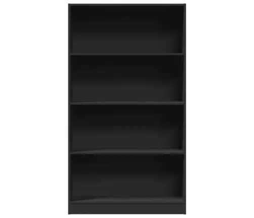 Raamaturiiul, Must, 80X24X143 cm Tehispuit