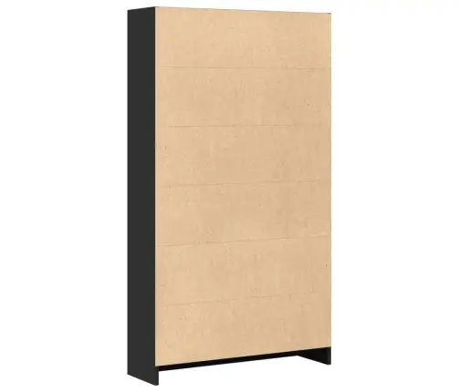 Raamaturiiul, Must, 80X24X143 cm Tehispuit