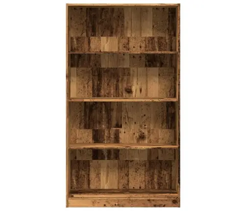 Grāmatu Plaukts, Veca Koka, 80X24X143 Cm, Inženierijas Koks Vidaxl