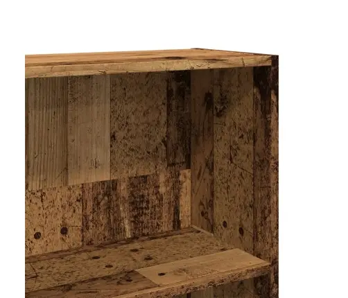 Grāmatu Plaukts, Veca Koka, 80X24X143 Cm, Inženierijas Koks Vidaxl