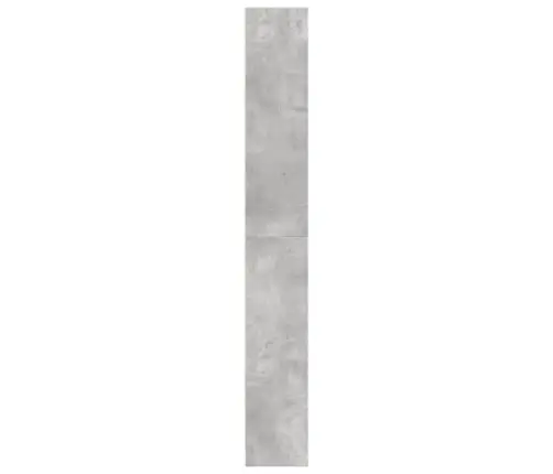 Grāmatu Plaukts, Betona Pelēks, 80X24X176 Cm, Inženierijas Koks Vidaxl