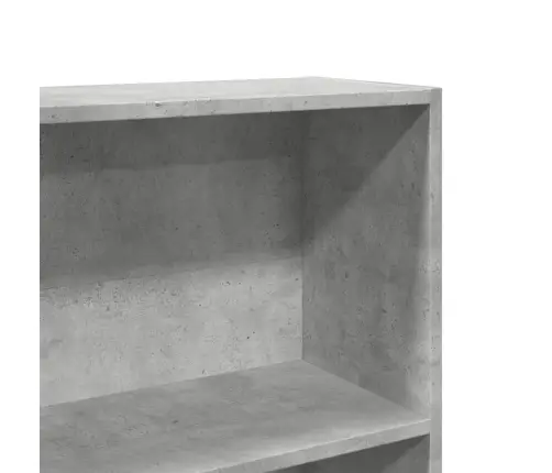 Grāmatu Plaukts, Betona Pelēks, 80X24X176 Cm, Inženierijas Koks Vidaxl