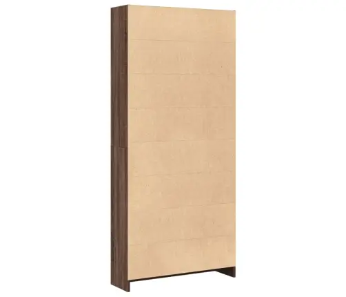 Raamatualus, Pruun Tamm, 80X24X176 cm Tehispuit Raamatualus, Pruun Tamm, 80X24X176 cm Tehispuit