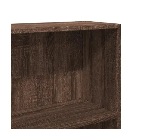 Raamatualus, Pruun Tamm, 80X24X176 cm Tehispuit Raamatualus, Pruun Tamm, 80X24X176 cm Tehispuit