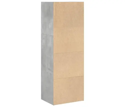 Grāmatu Plaukts, Betona Pelēks, 40X30X114 Cm, Inženierijas Koks Vidaxl