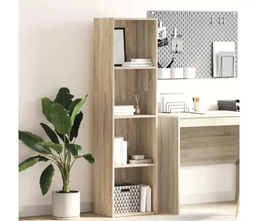 Raamaturiiul, Sonoma Tamm, 40X30X152 cm Tehispuit