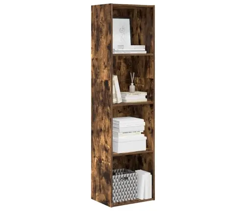 Grāmatu Plaukts, Ozola Krāsa, 40X30X152 Cm, Inženierijas Koks Vidaxl