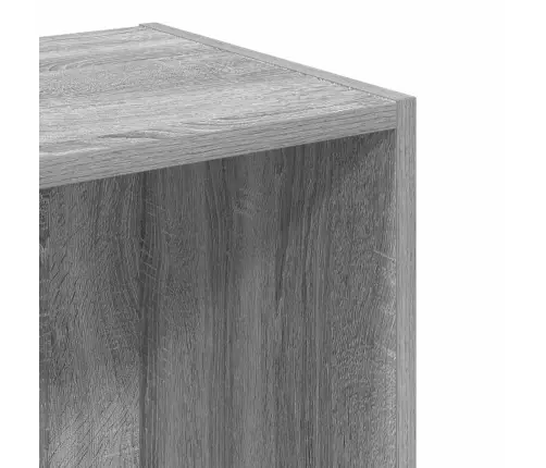 Grāmatu Plaukts, Pelēka Ozola, 40X30X152 Cm, Inženierijas Koks Vidaxl