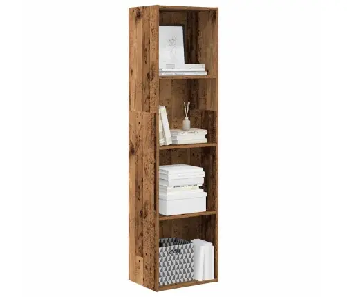 Grāmatu Plaukts, Veca Koka, 40X30X152 Cm, Inženierijas Koks Vidaxl