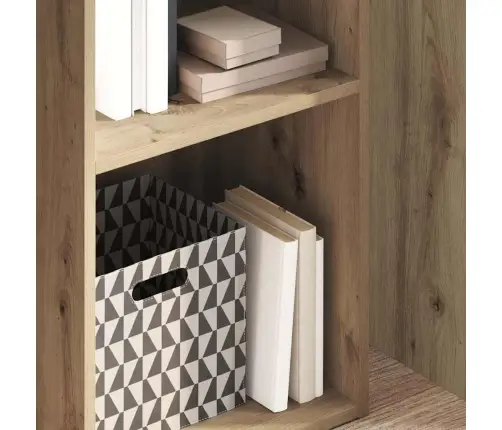 Knygų Spinta, Artisano Ąžuolo, 40X30X152cm Apdirbta Mediena