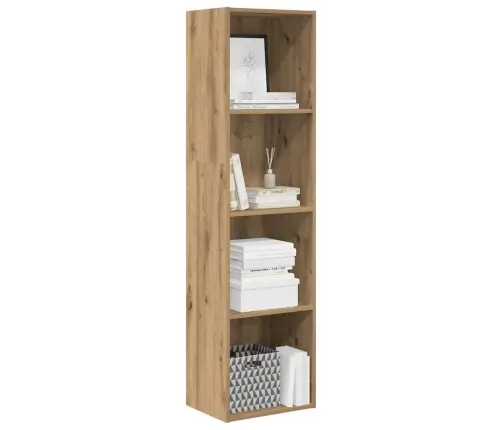 Knygų Spinta, Artisano Ąžuolo, 40X30X152cm Apdirbta Mediena