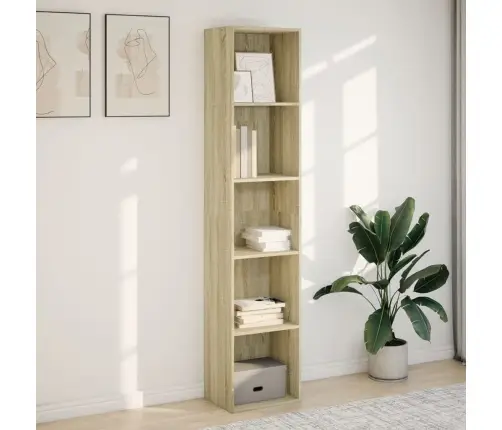 Raamaturiiul, Sonoma Tamm, 40X30X189 cm Tehispuit Raamaturiiul, Sonoma Tamm, 40X30X189 cm Tehispuit