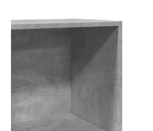 Grāmatu Plaukts, Betona Pelēks, 40X30X189 Cm, Inženierijas Koks Vidaxl
