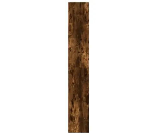 Knygų Spinta, Dūminio Ąžuolo, 40X30X189cm Apdirbta Mediena