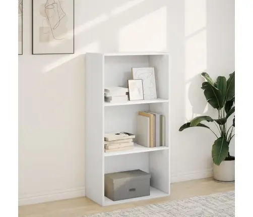 Knygų Spinta, Baltos Spalvos, 60X30X114cm Apdirbta Mediena