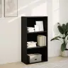 Grāmatu Plaukts, Melns, 60X30X114 Cm, Inženierijas Koks Vidaxl