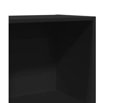Grāmatu Plaukts, Melns, 60X30X114 Cm, Inženierijas Koks Vidaxl