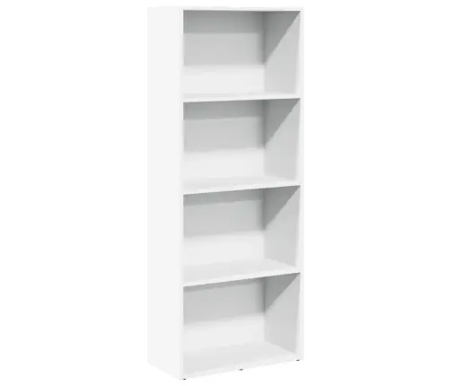 Grāmatu Plaukts, Balts, 60X30X152 Cm, Inženierijas Koks Vidaxl