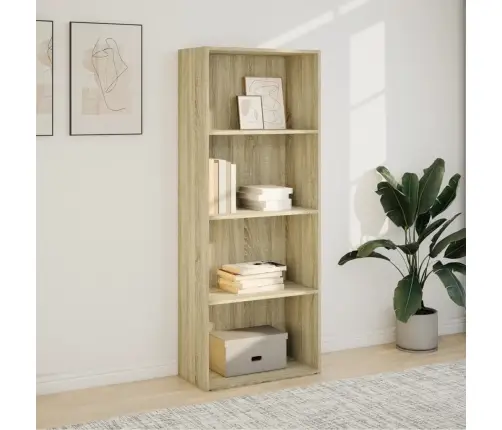 Raamatualus, Sonoma Tamm, 60X30X152 cm Tehispuit