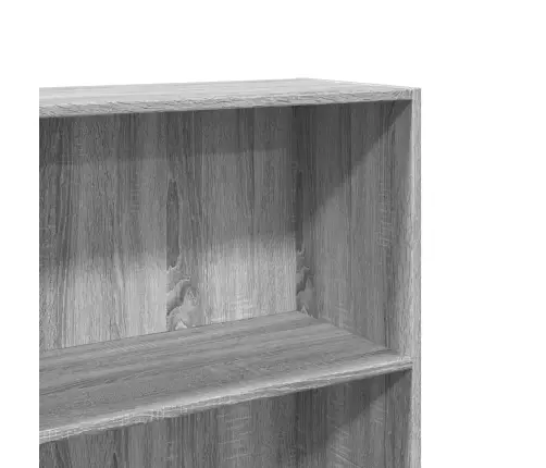 Knygų Spinta, Pilka Ąžuolo, 60X30X152cm Apdirbta Mediena