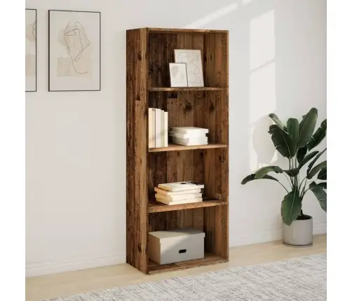 Knygų Spinta, Sendintos Medienos, 60X30X152cm Apdirbta Mediena