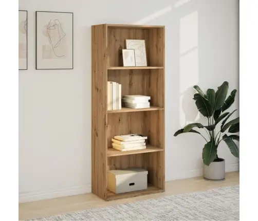 Grāmatu Plaukts, Koka Krāsa, 60X30X152 Cm, Inženierijas Koks Vidaxl