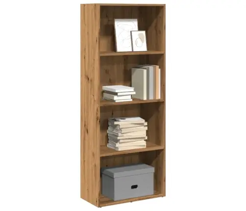 Grāmatu Plaukts, Koka Krāsa, 60X30X152 Cm, Inženierijas Koks Vidaxl