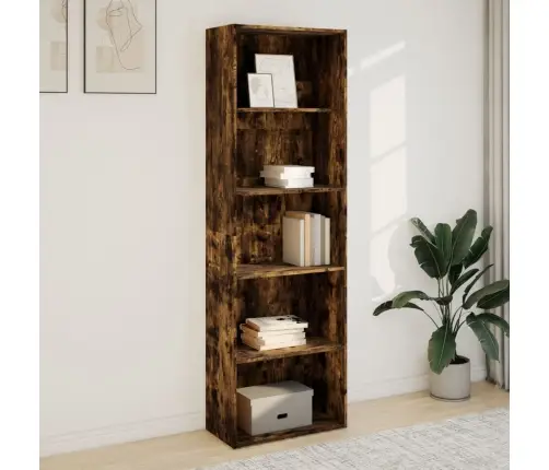 Grāmatu Plaukts, Ozola Krāsa, 60X30X189 Cm, Inženierijas Koks Vidaxl