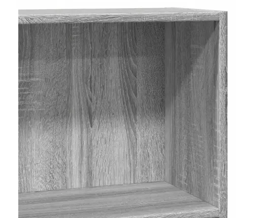 Grāmatu Plaukts, Pelēka Koka, 80X30X77 Cm, Inženierijas Koks Vidaxl