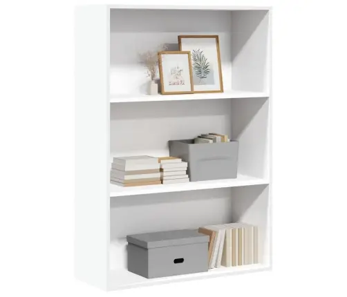 Knygų Spinta, Baltos Spalvos, 80X30X114cm Apdirbta Mediena