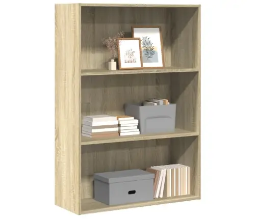 Knygų Spinta, Sonoma Ąžuolo, 80X30X114cm Apdirbta Mediena