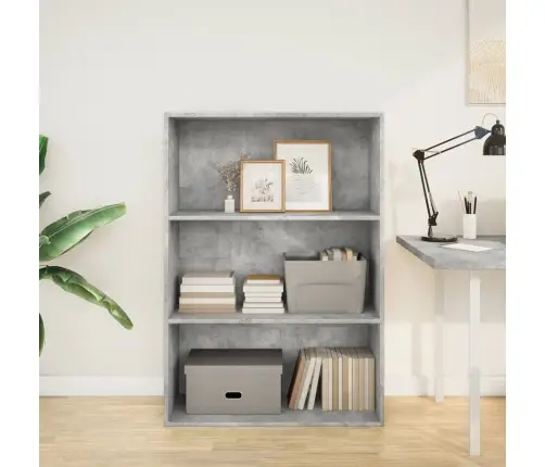 Raamaturiiul, Betoonhall, 80X30X114 cm Tehispuit