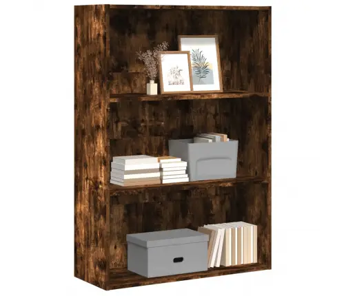 Raamaturiiul, Suitsutatud Tamm, 80X30X114 cm Tehispuit