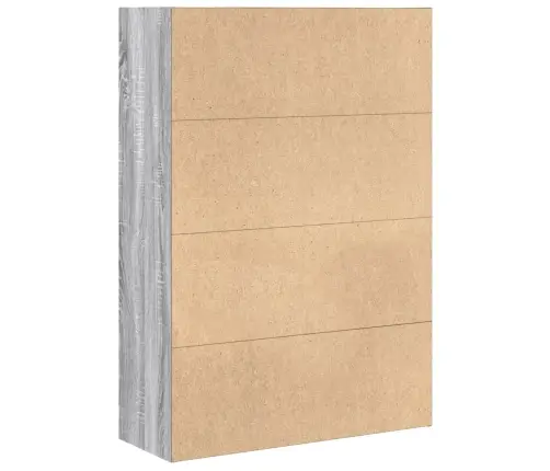 Grāmatu Plaukts, Pelēka Ozola, 80X30X114 Cm, Inženierijas Koks Vidaxl