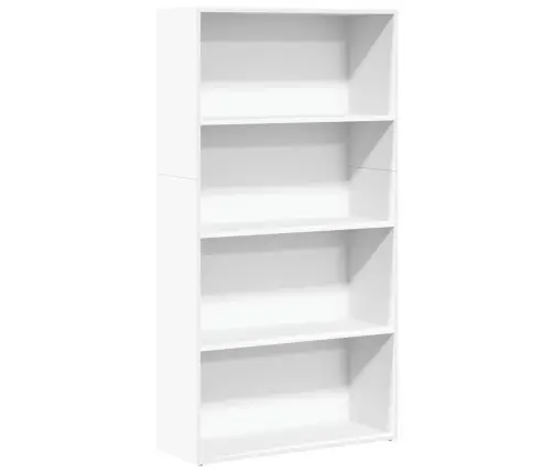 Raamaturiiul, Valge, 80X30X152 cm Tehispuit