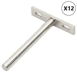 Ujuvad Riiuliklambrid, 12Tk, Nähtamatud Ø10X100 Mm Süsinikteras